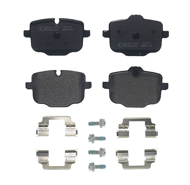 BMW Disc Brake Pad Set - Rear (Low-Met) 34216870552 - Brembo P06101